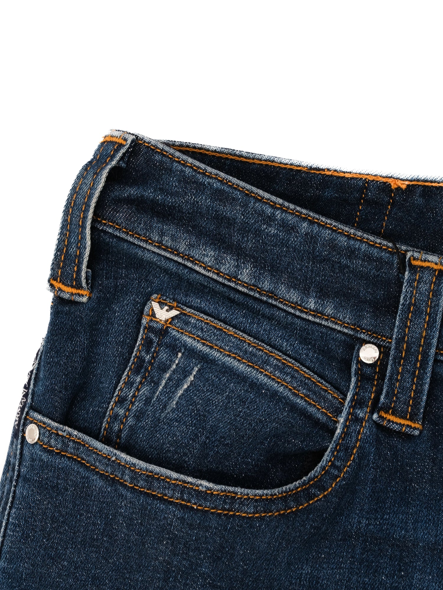 Excellent Armani Jeans Blue Denim Size S for Women