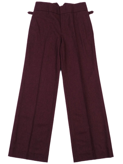 Gucci Red Wool Trousers Size 38 Excellent Condition