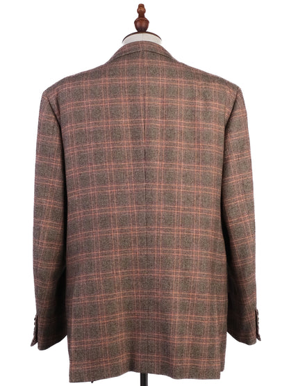 Excellent BRIONI Cashmere Plaid Blazer XL Combined Color