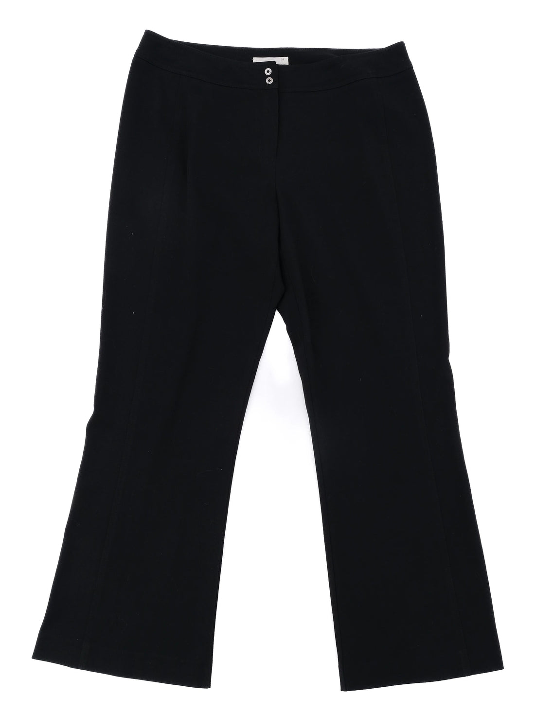 Excellent Marina Rinaldi Black Viscose Pants Size M Made in Italy