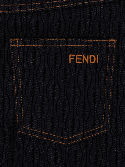 Excellent Fendi Blue Cotton Women&