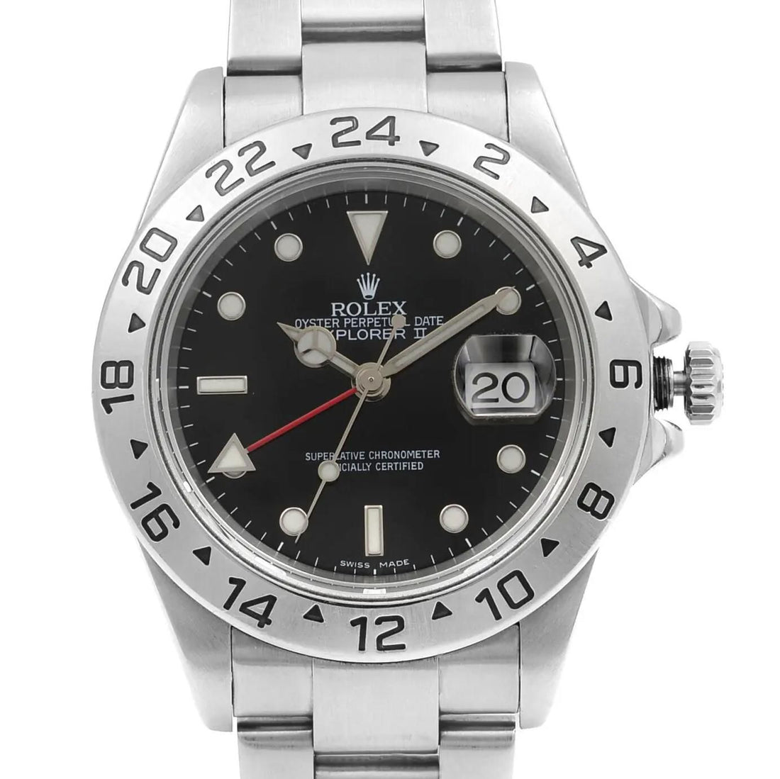 Rolex Explorer II Black Dial Steel Black Dial Automatic Mens Watch 16570