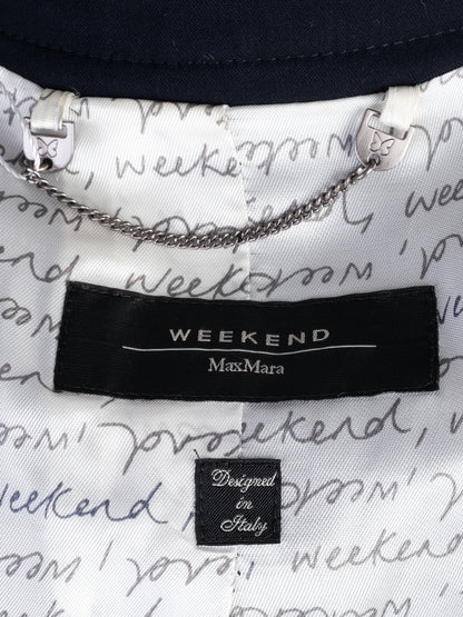 Excellent Weekend MaxMara Blue Wool Blazer Size N/A