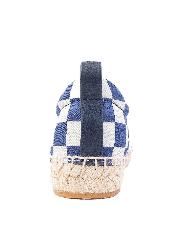 Excellent Marc Jacobs Slip-On Shoes Fabric Blue White Size 37.5