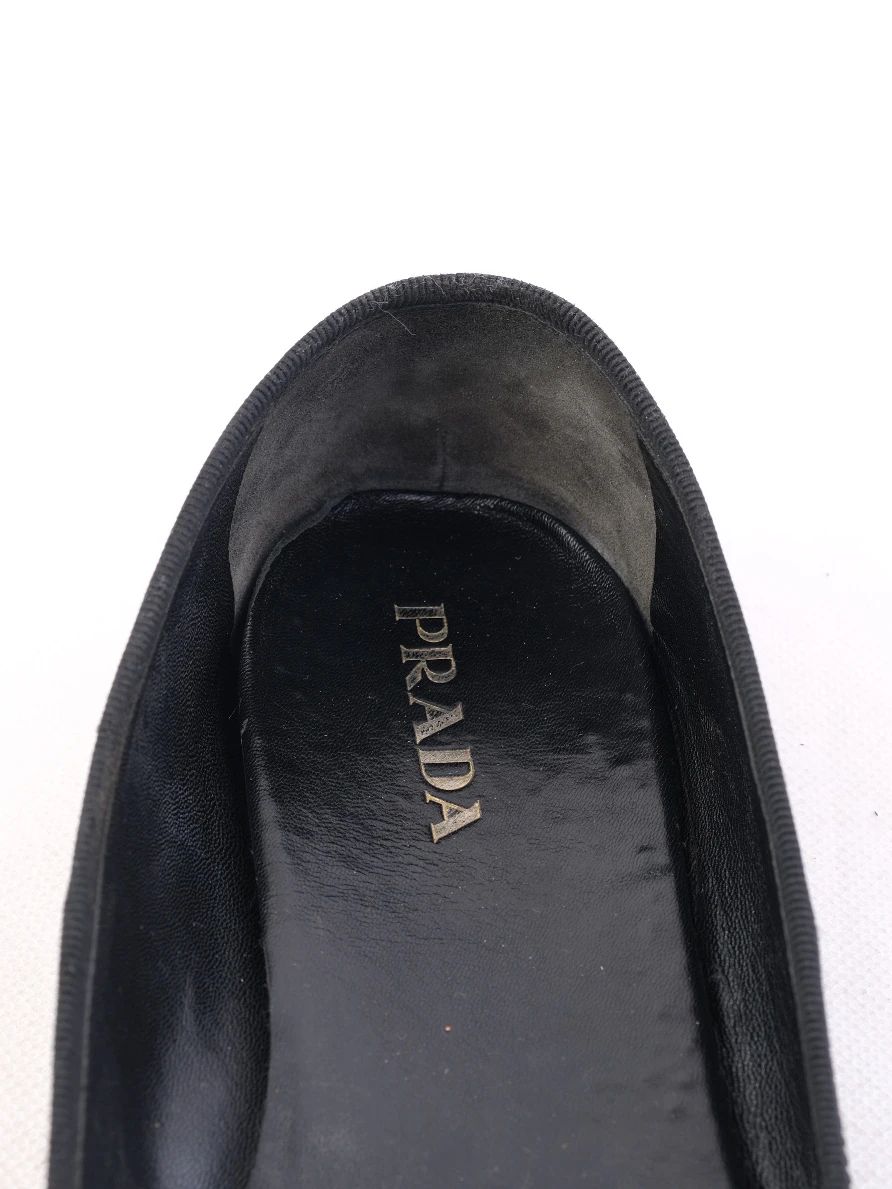Excellent Prada Black Patent Leather Ballet Flats Size 39