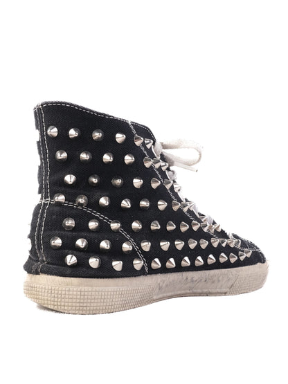 Good Gienchi Black Studded High-Top Sneakers Size 41 Men
