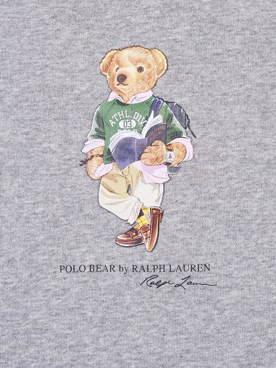 Ralph Lauren Gray Cotton Bear Jumpsuit for Kids Size 9 Months