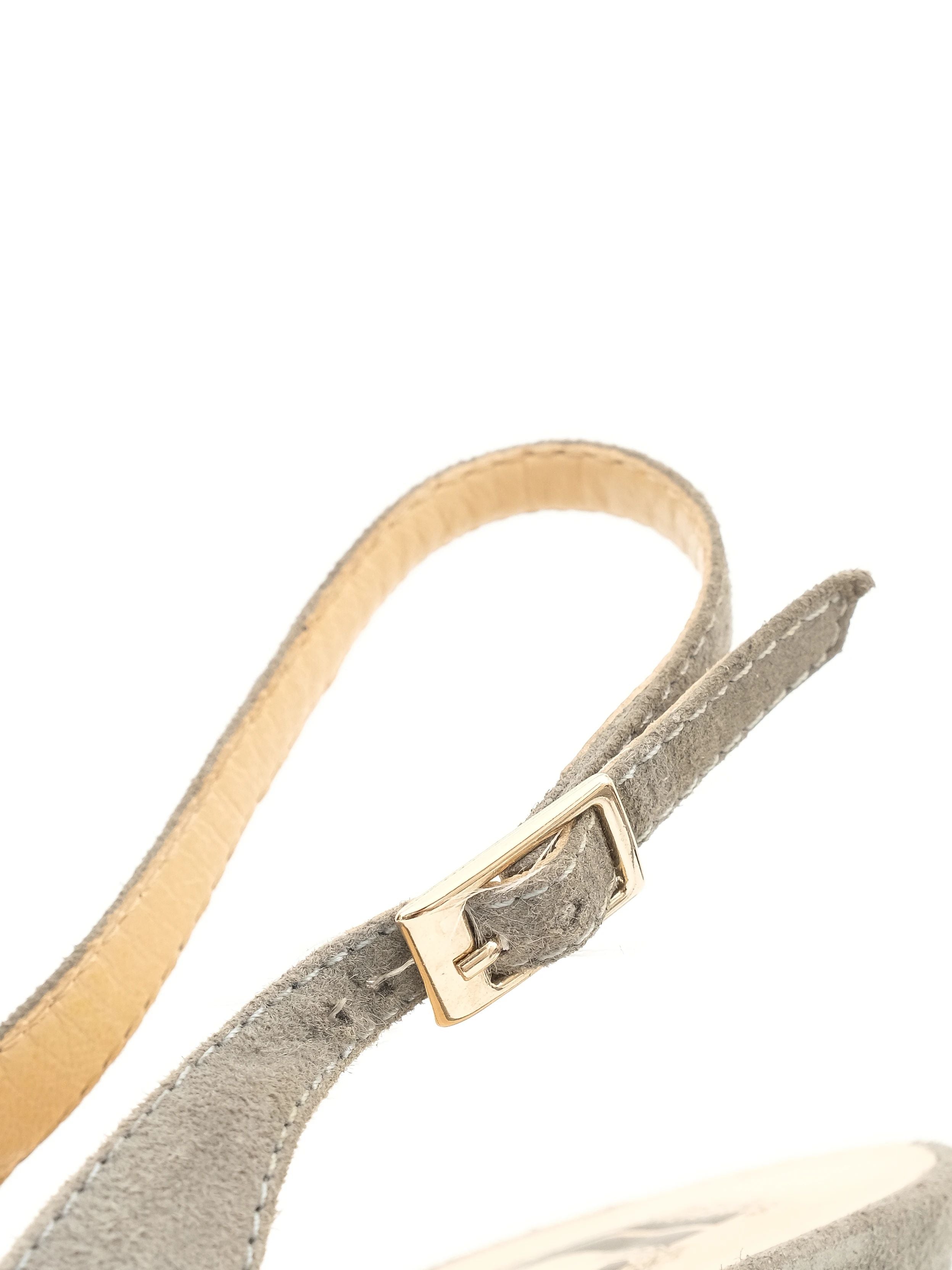 Excellent Giorgio Fabiani Blue Leather High-Heeled Shoes Size 37