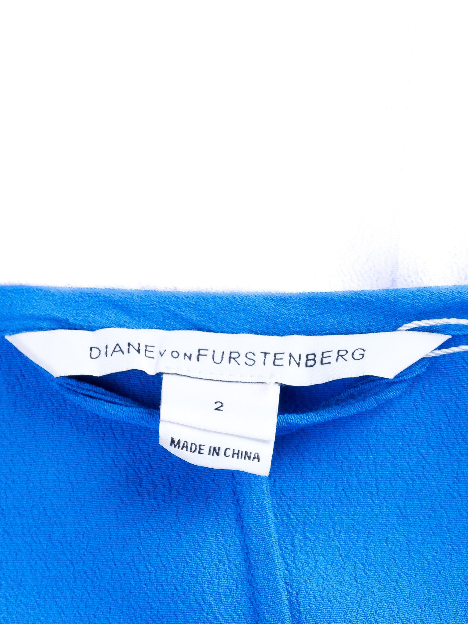 Excellent Diane von Furstenberg Blue Long Sleeve Dress Size XS