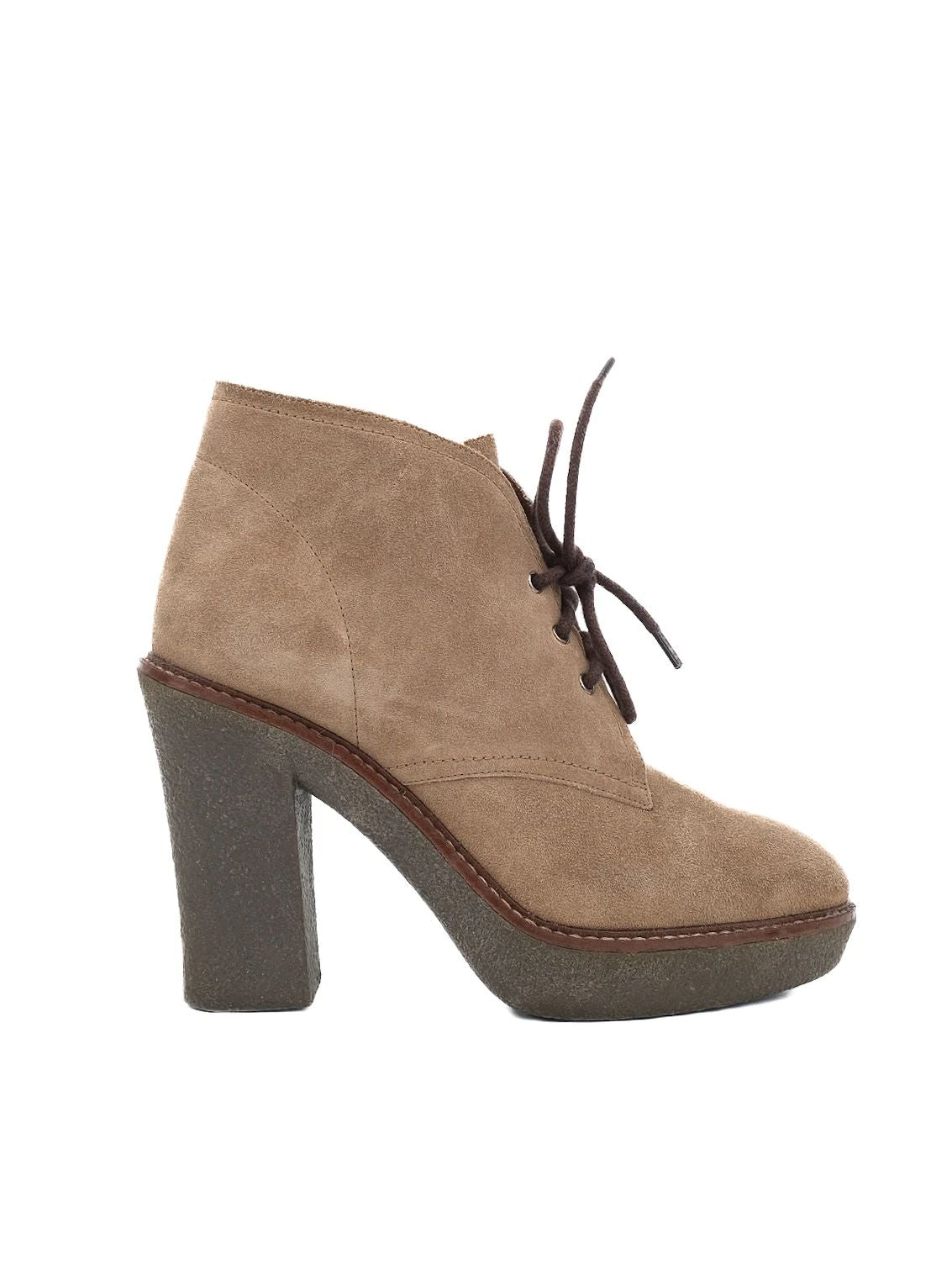 Emporio Armani Orange Genuine Suede Ankle Boots Size 37.5