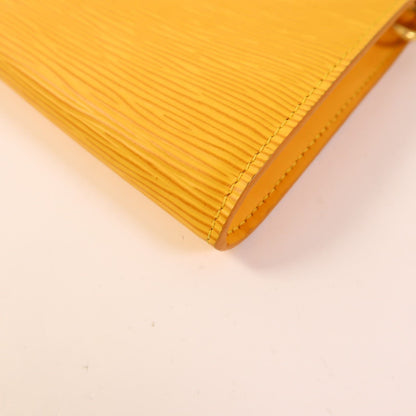 Louis Vuitton Epi Pochette Accessoires Pouch Kinpaku Handmade Bag Yellow Handbag M 5294a