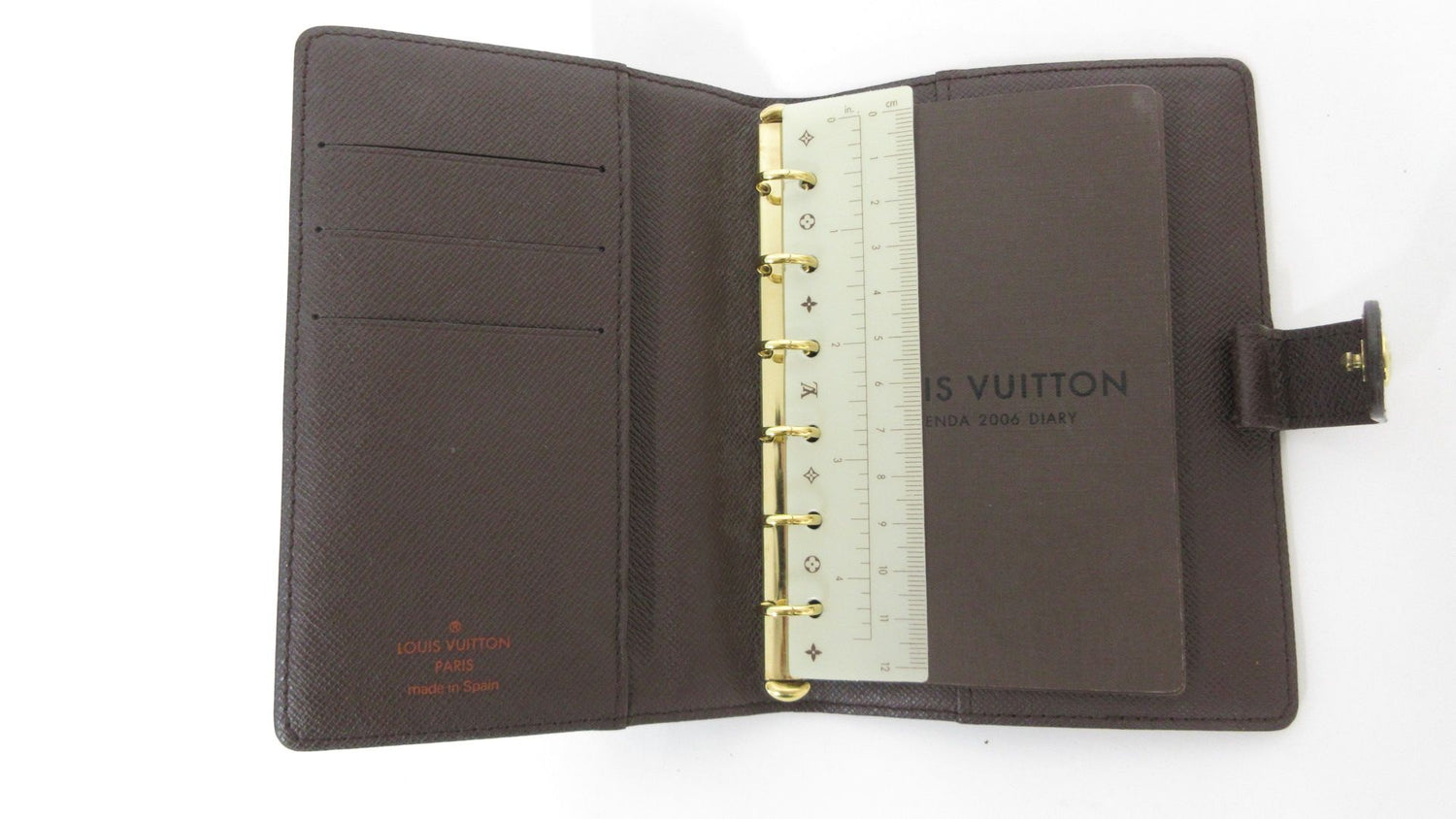 Louis Vuitton Agenda Cover PM, Damier Ebene