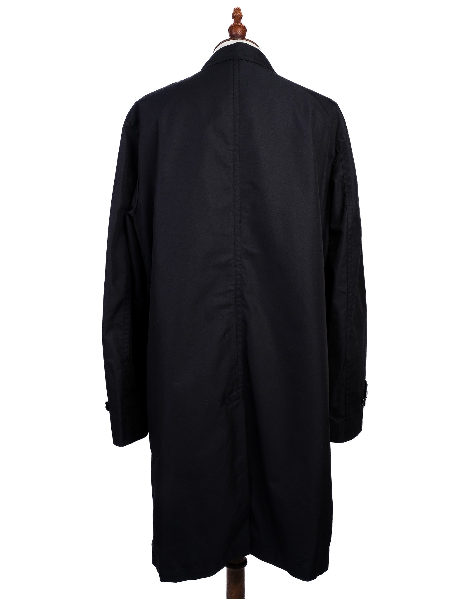 Perfect Ermenegildo Zegna Black Nylon Trench Coat Size XL