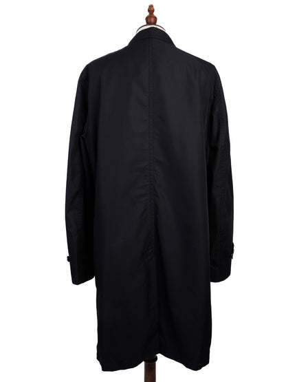 Perfect Ermenegildo Zegna Black Nylon Trench Coat Size XL