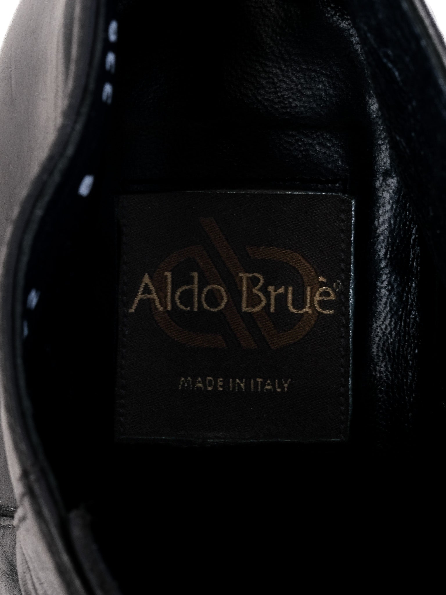 Excellent Aldo Brue Black Leather Dress Boots Size 43 with Zipper