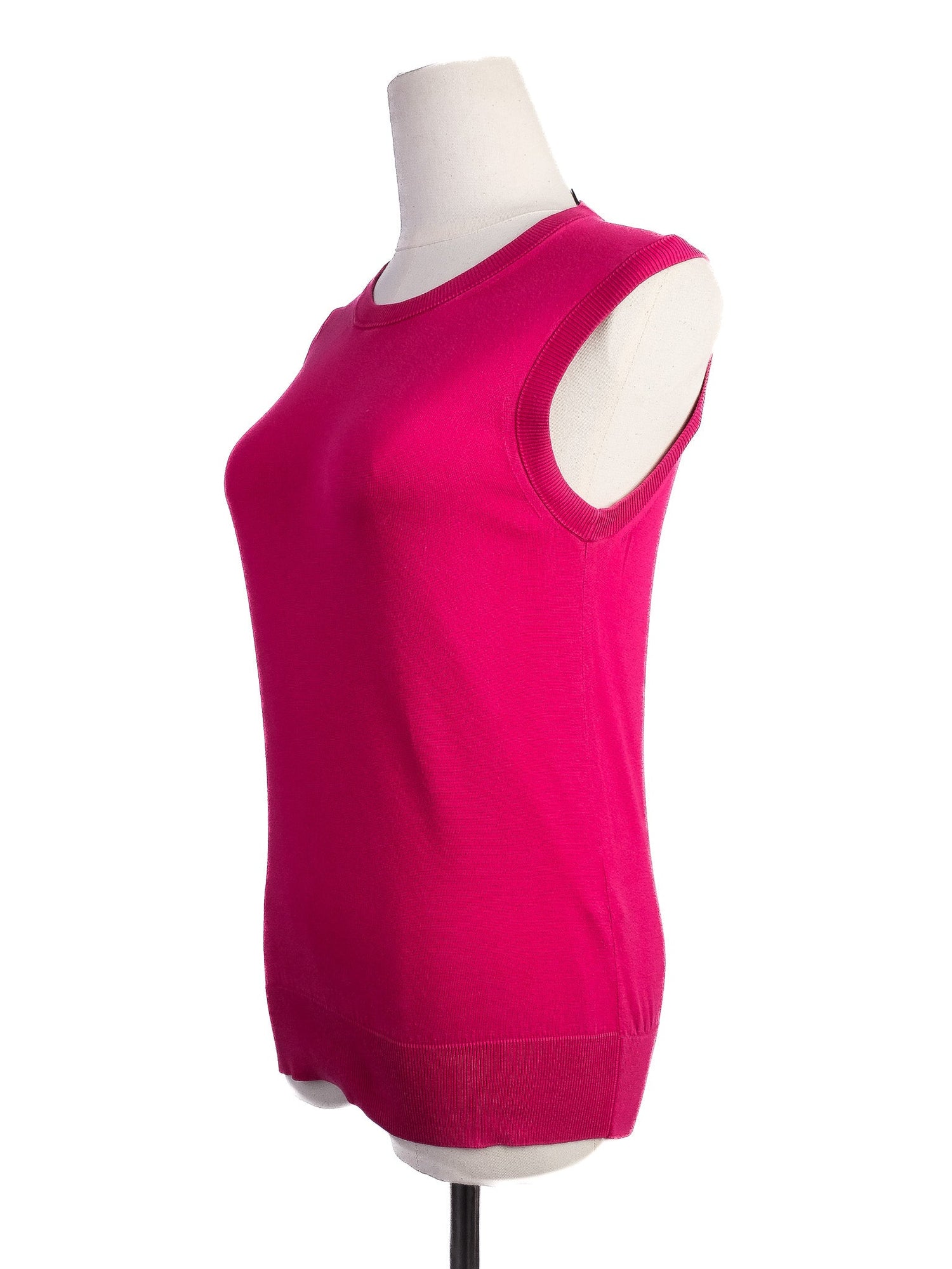 Excellent Dolce Gabbana Pink Silk Sleeveless Top Size S