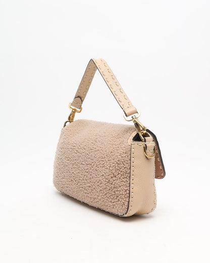 Fendi Iconic Shearling Medium Baguette Bag