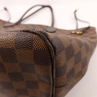 Louis Vuitton Damier Neverfull Mm Gold Shoulder Bag/handmade Bag Brown Tote Bag N 51105