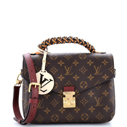 Louis Vuitton Braided Handle Pochette Metis Monogram Canvas