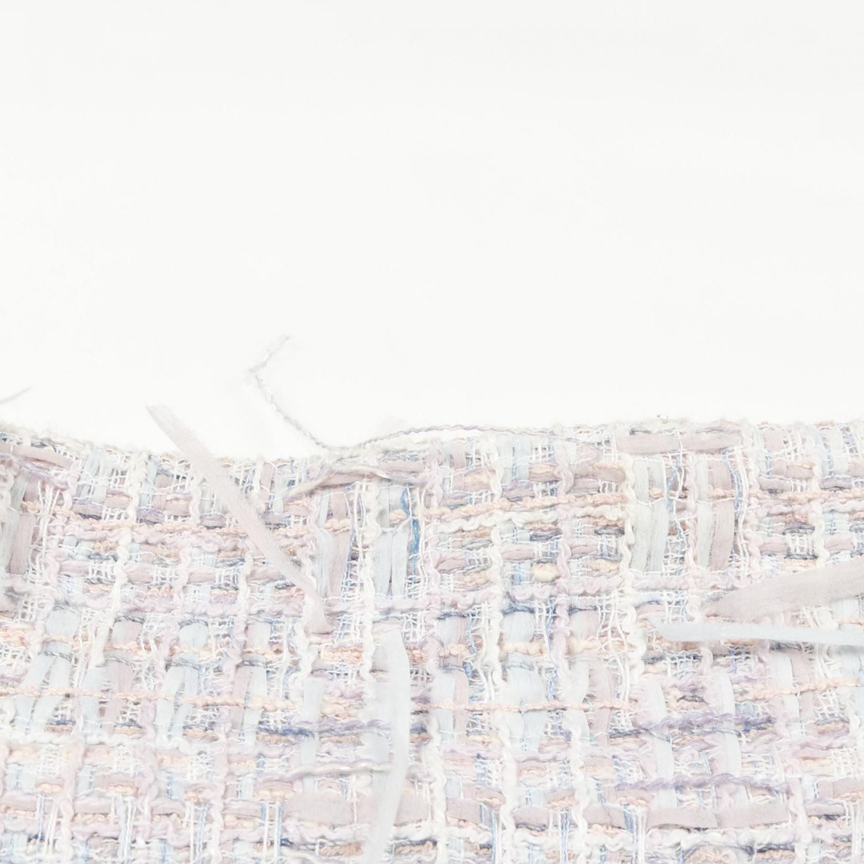 Chanel Purple Multicolor Coco Mark Button Skirt Fabric P 58340