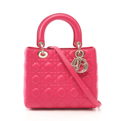 Dior Lady Dior Christian Dior Handbag Pink Leather M 0550ocax