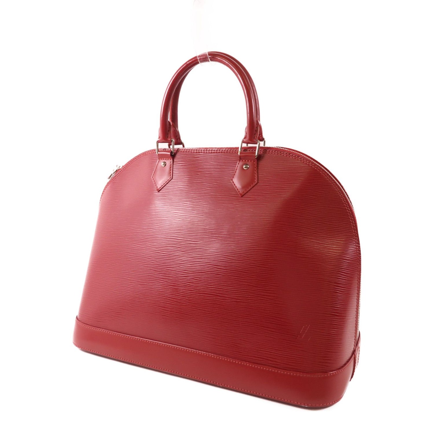 Louis Vuitton Epi Alma Pm Silver-back Handbag Red Handbag M 40490