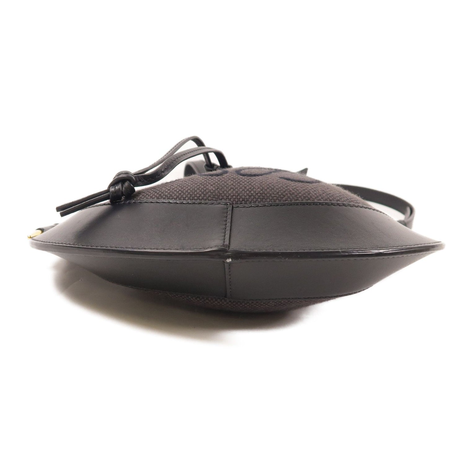 Loewe Canvas Shoulder Bag Black Canvas