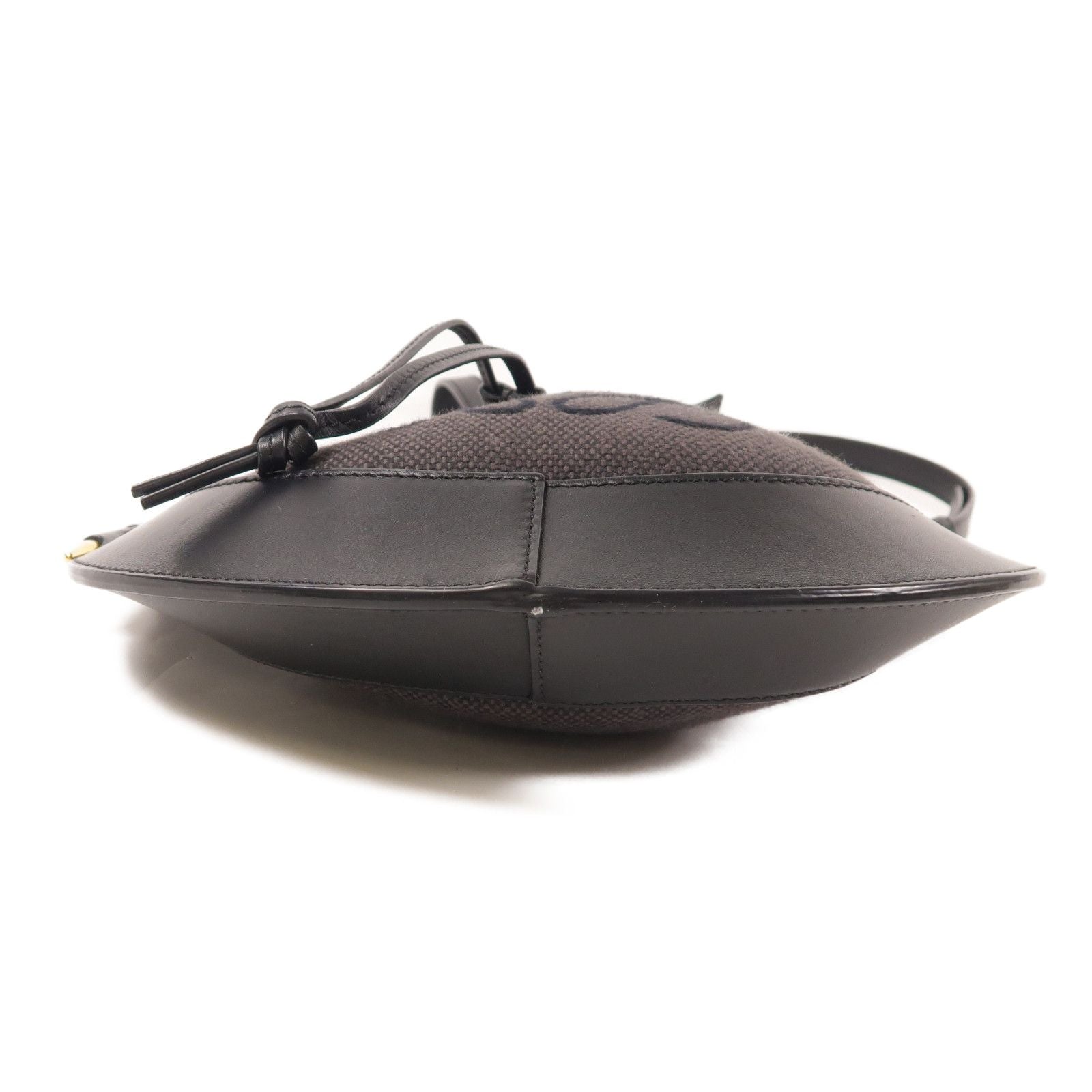 Loewe Canvas Shoulder Bag Black Canvas