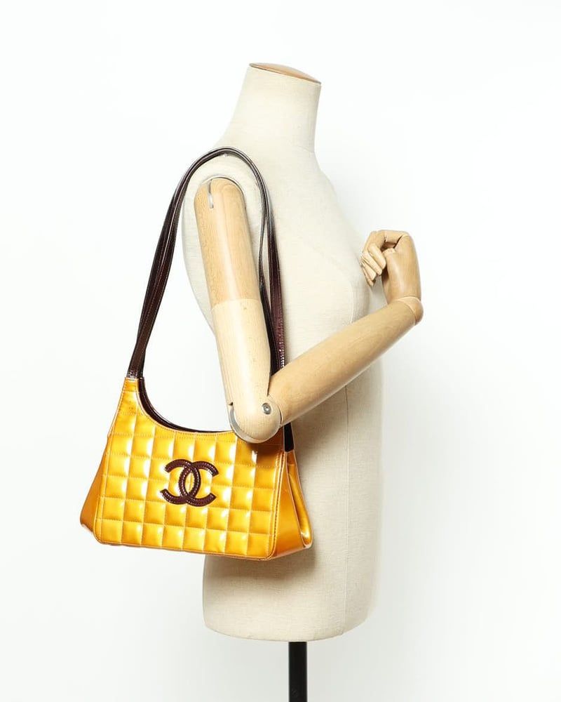 Chanel Chocolate Bar Patent Bag