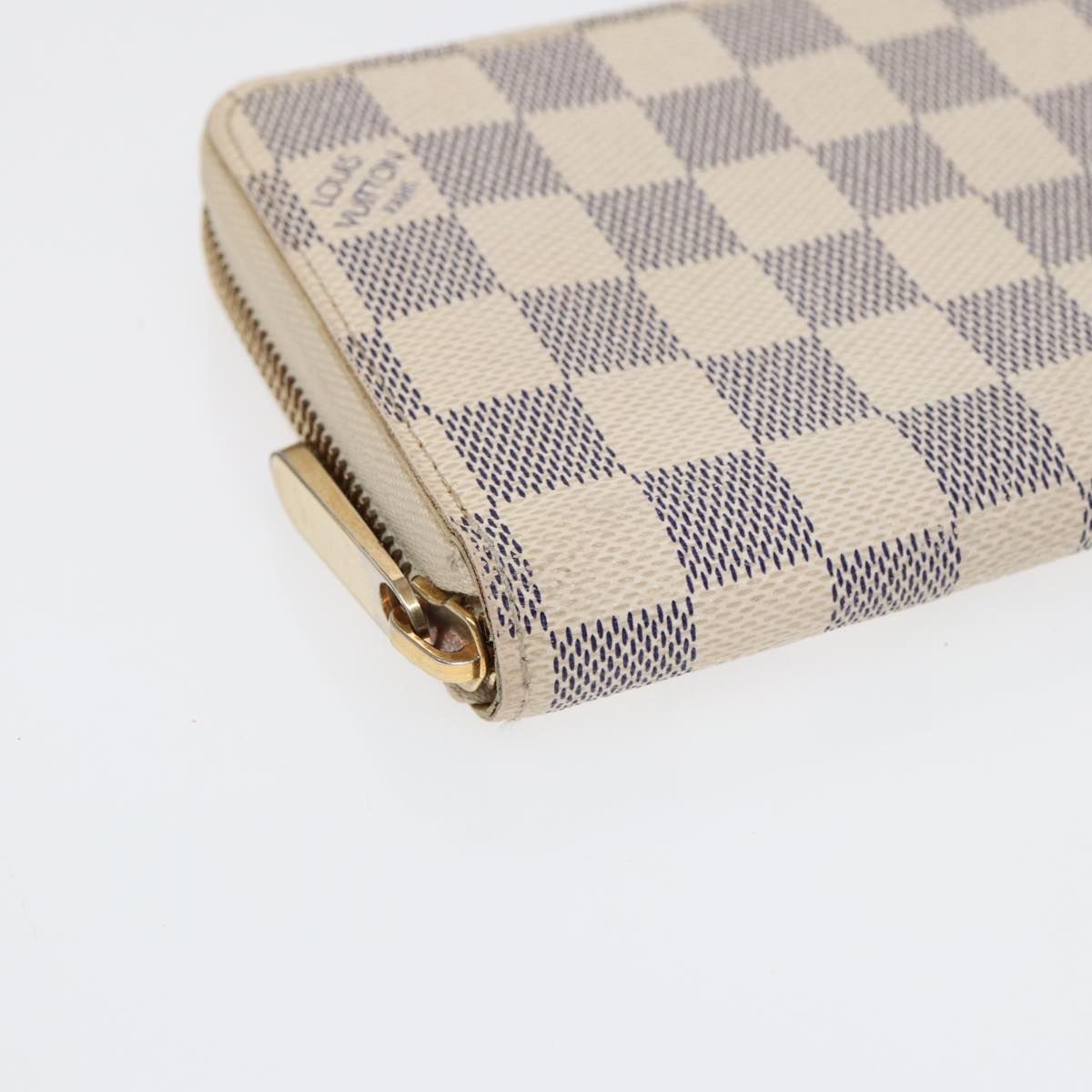 Louis Vuitton Zippy Wallet, Damier Azur