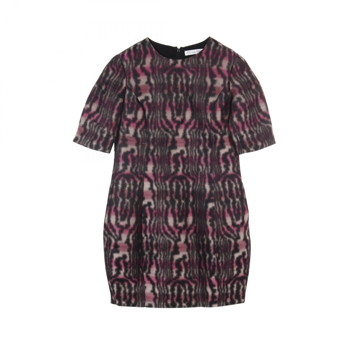 Dior Dress Pink Black Silk 3a 21660a 1650