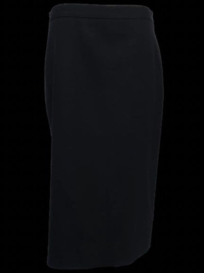 Excellent Moschino Cheap and Chic Black Wool Skirt Size XL