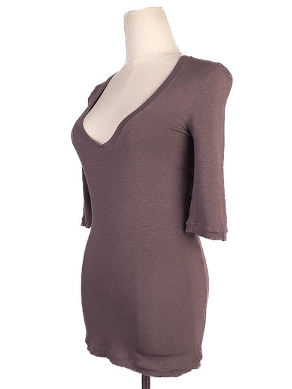 Excellent Patrizia Pepe Purple Viscose Long Sleeve Shirt Size S