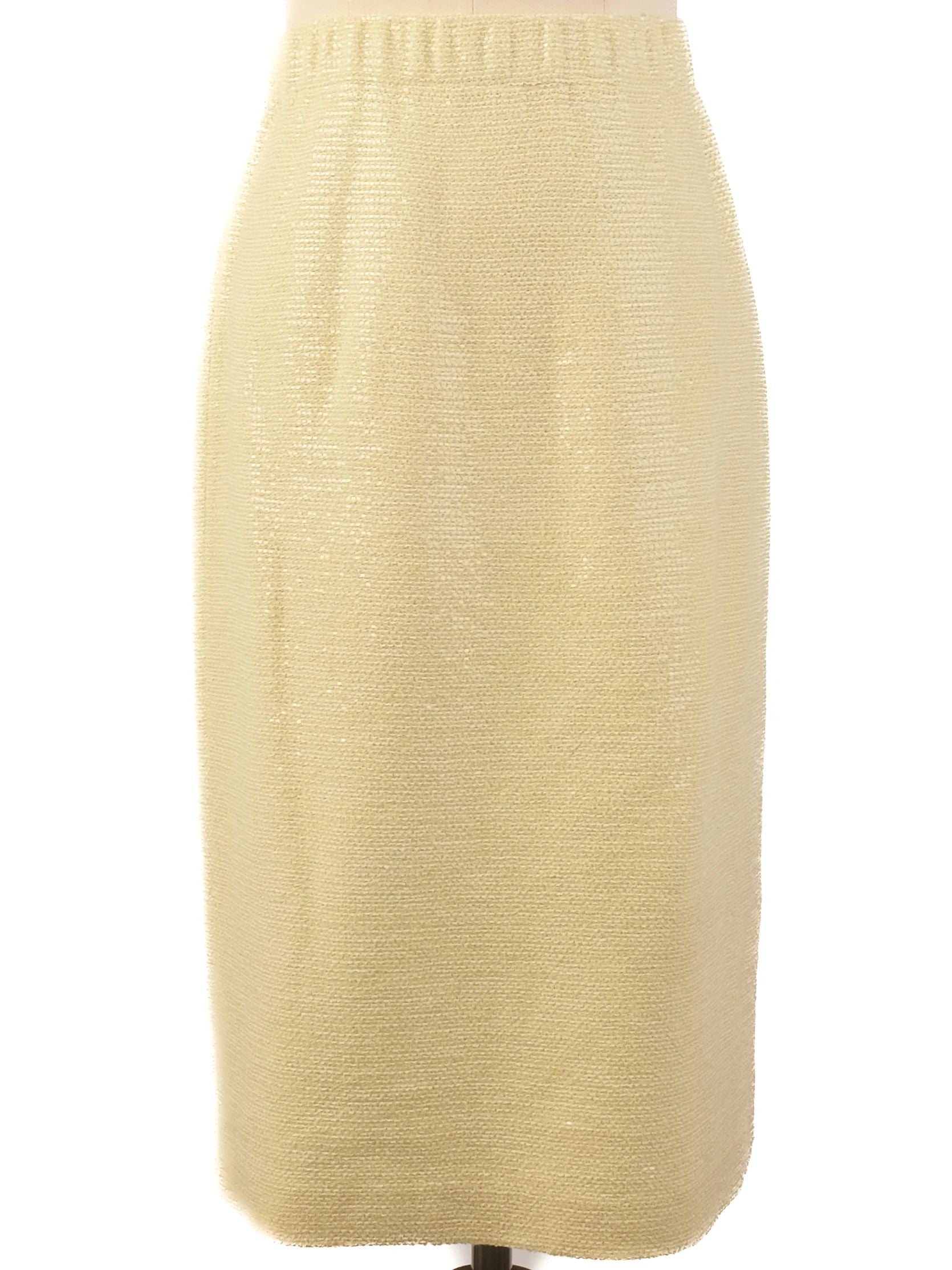 Excellent St. John Yellow Wool Women&