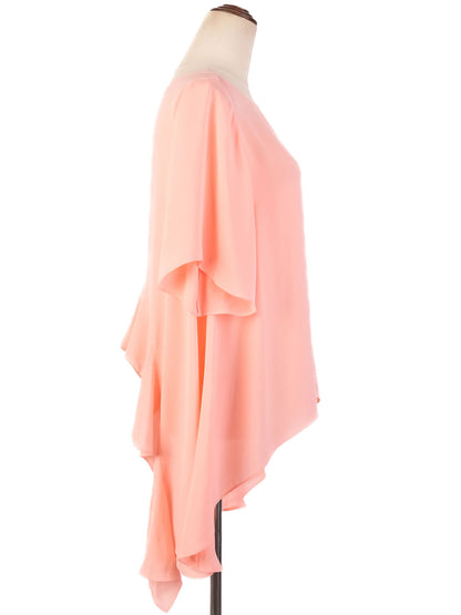 Excellent Elizabeth and James Pink Silk Blouse Size M