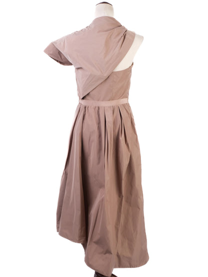 Excellent Carven White Asymmetrical Dress Women Polyester Size N/A