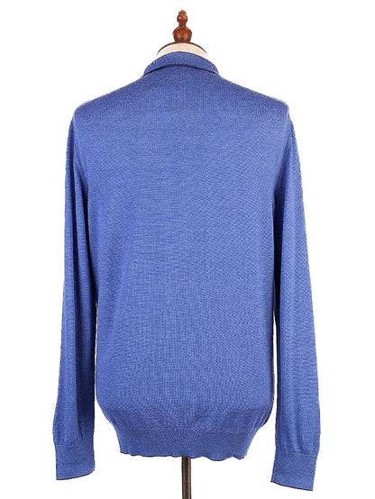 Dalmine Excellent Condition Blue Silk Sweater Size L