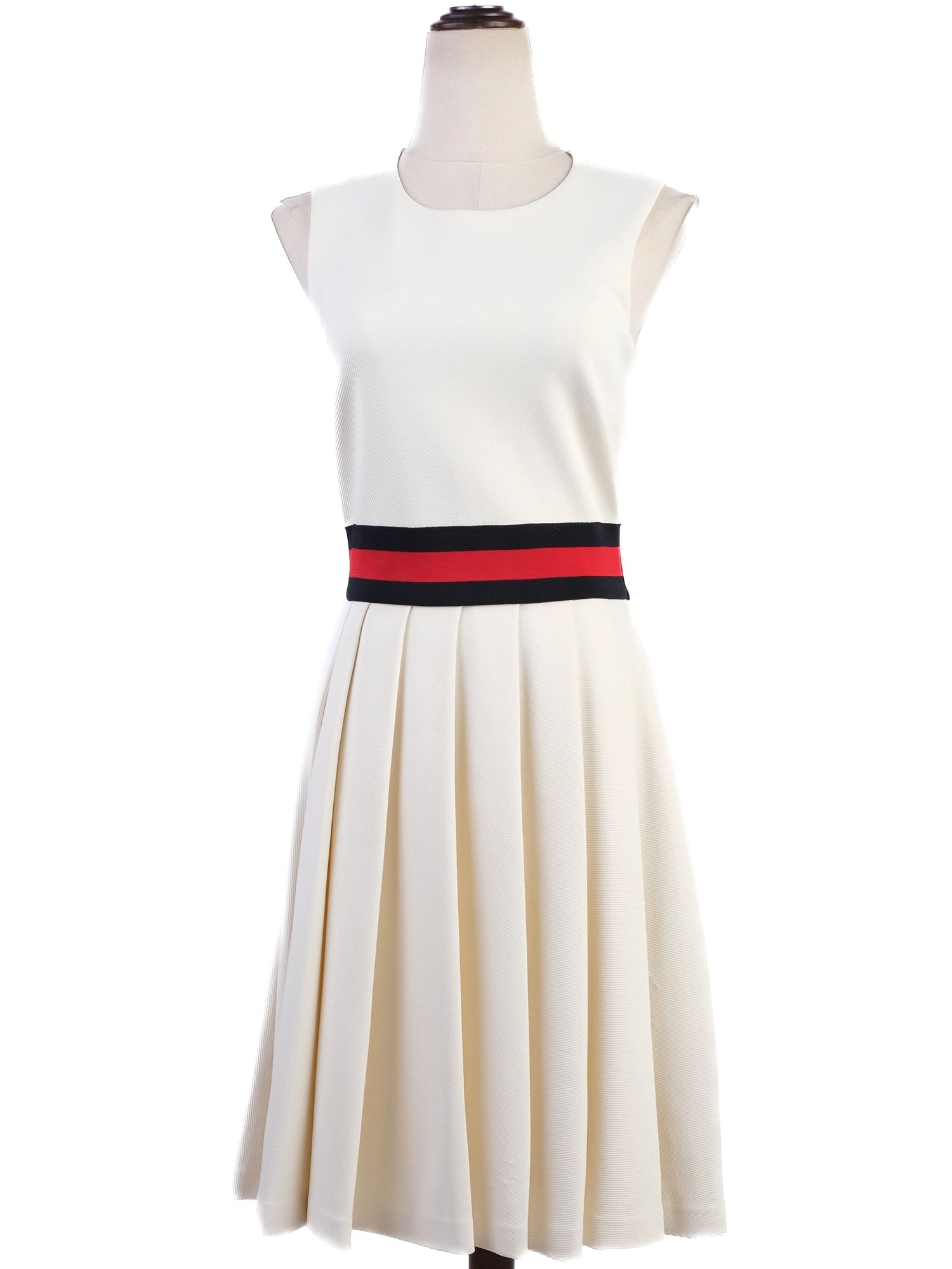 Gucci Excellent Condition White Nylon Sleeveless Dress Size S