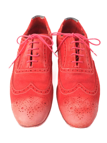 Excellent Paul Smith Red Leather Brogue Shoes Size 41