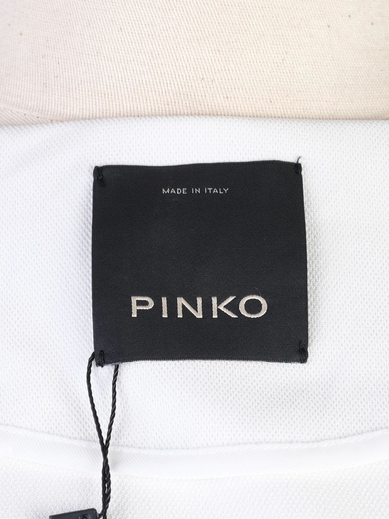 Excellent Pinko White Triacetate Jacket Cardigan Size S