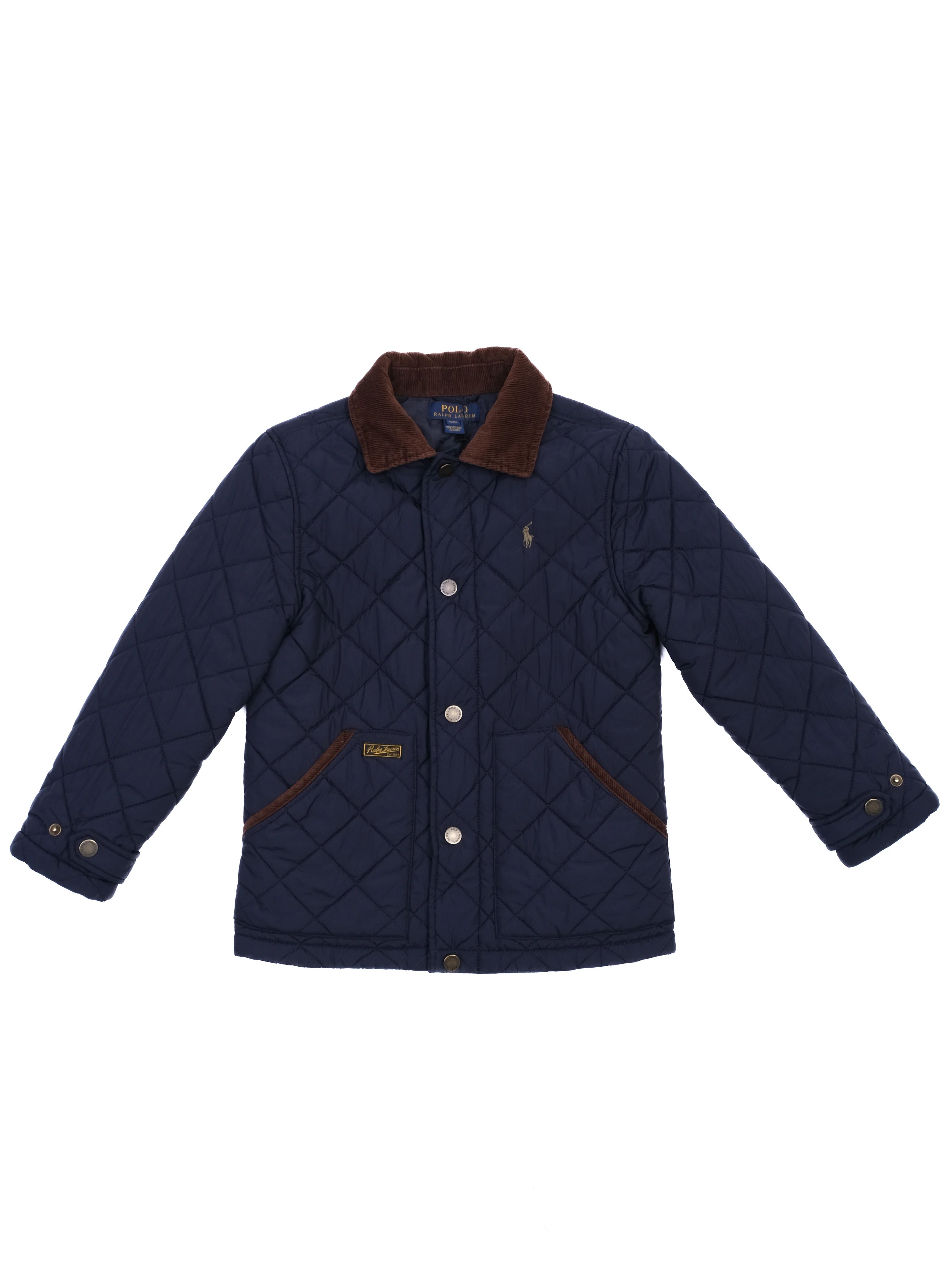 Excellent Polo Ralph Lauren Kids Gray Quilted Jacket Size 8