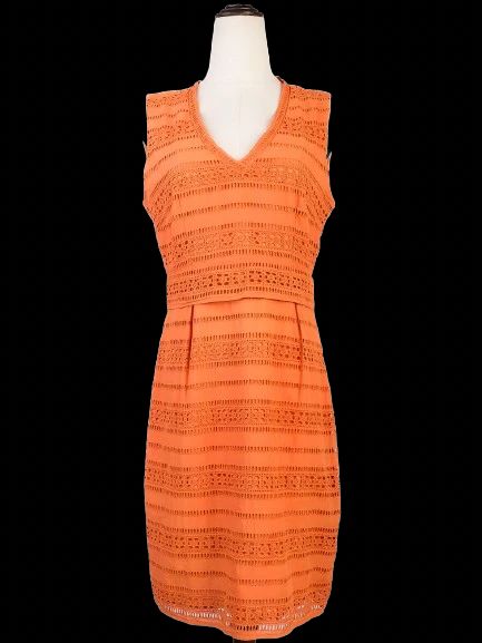 Excellent Weekend MaxMara Orange Cotton Dress Size M