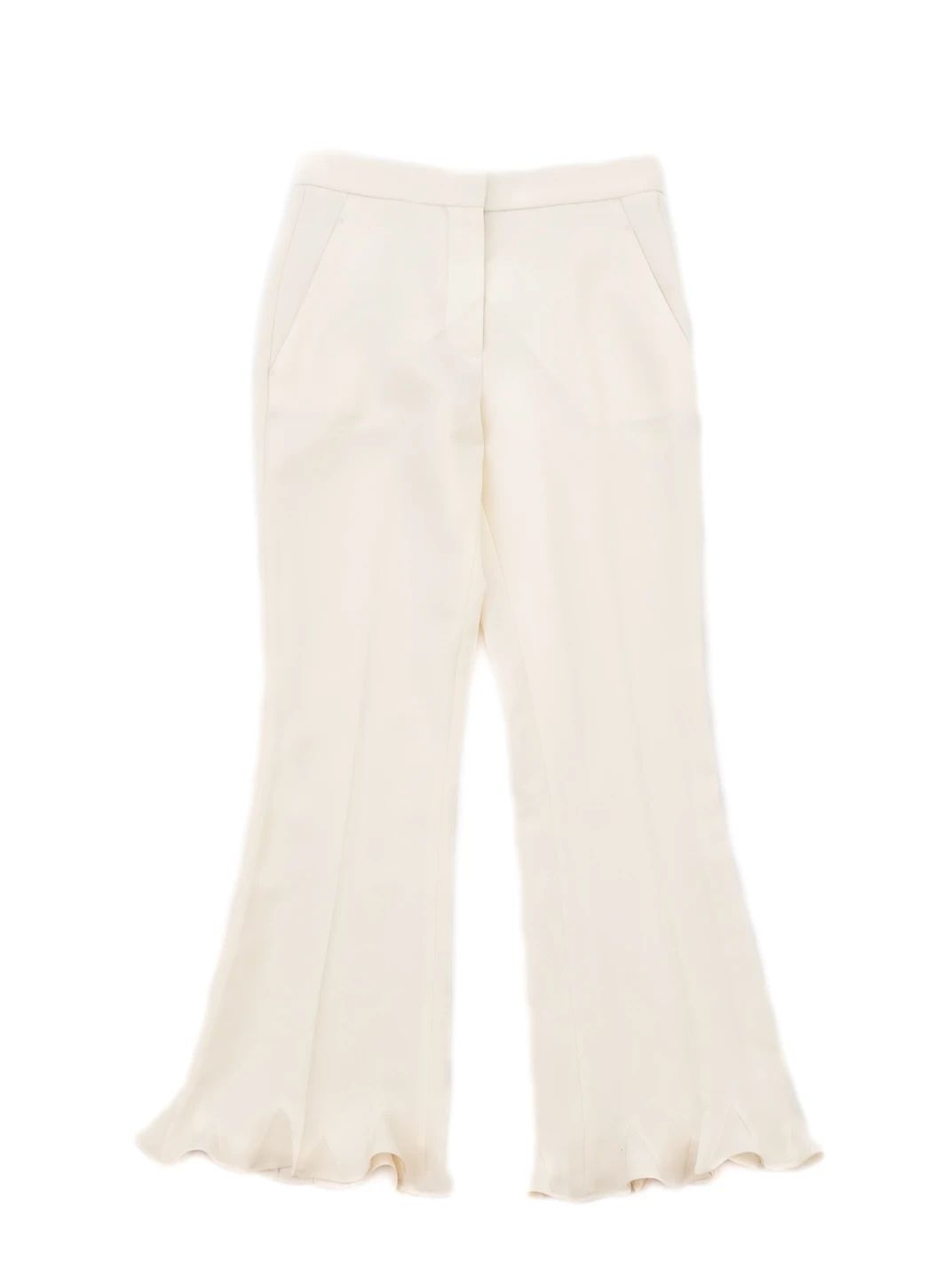 Excellent Stella McCartney Yellow Wool Flared Pants Size XS