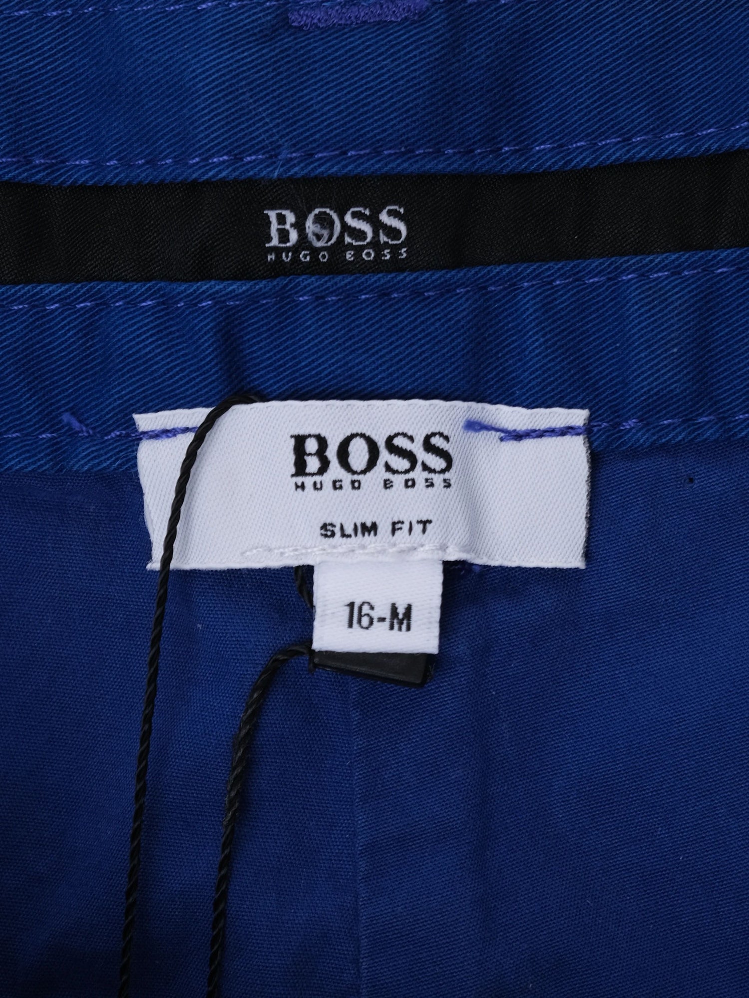 NEW Hugo Boss Blue Cotton Trousers Size 16 for Kids