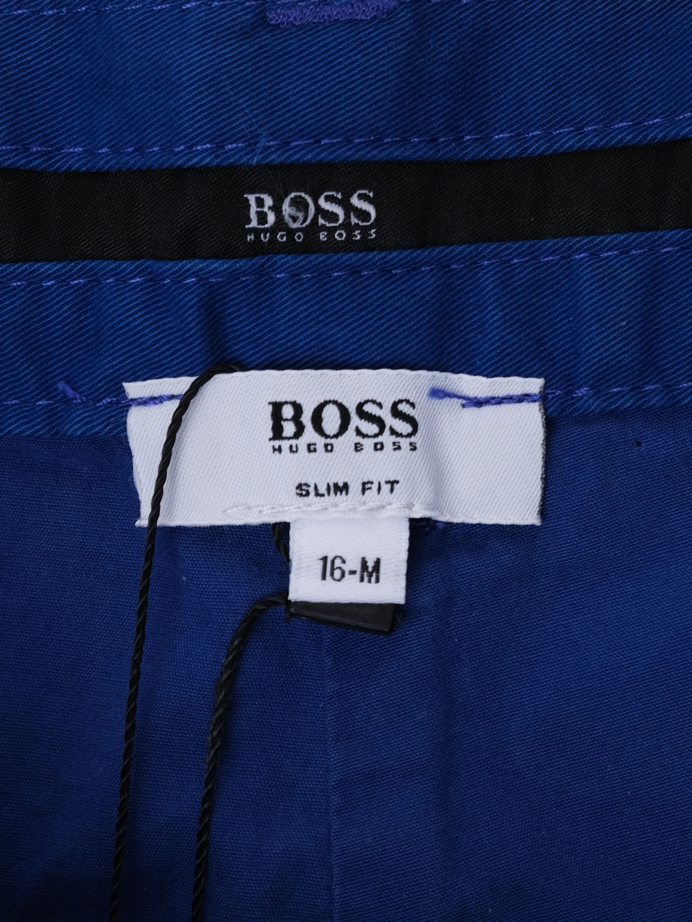 NEW Hugo Boss Blue Cotton Trousers Size 16 for Kids