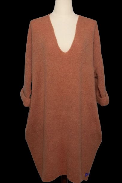 Good American Vintage Red Angora Wool Sweater Dress