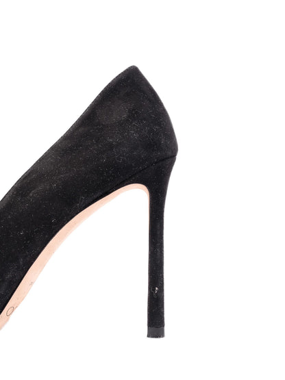 Excellent Jimmy Choo Black High-Heeled Shoes Genuine Suede Size 36