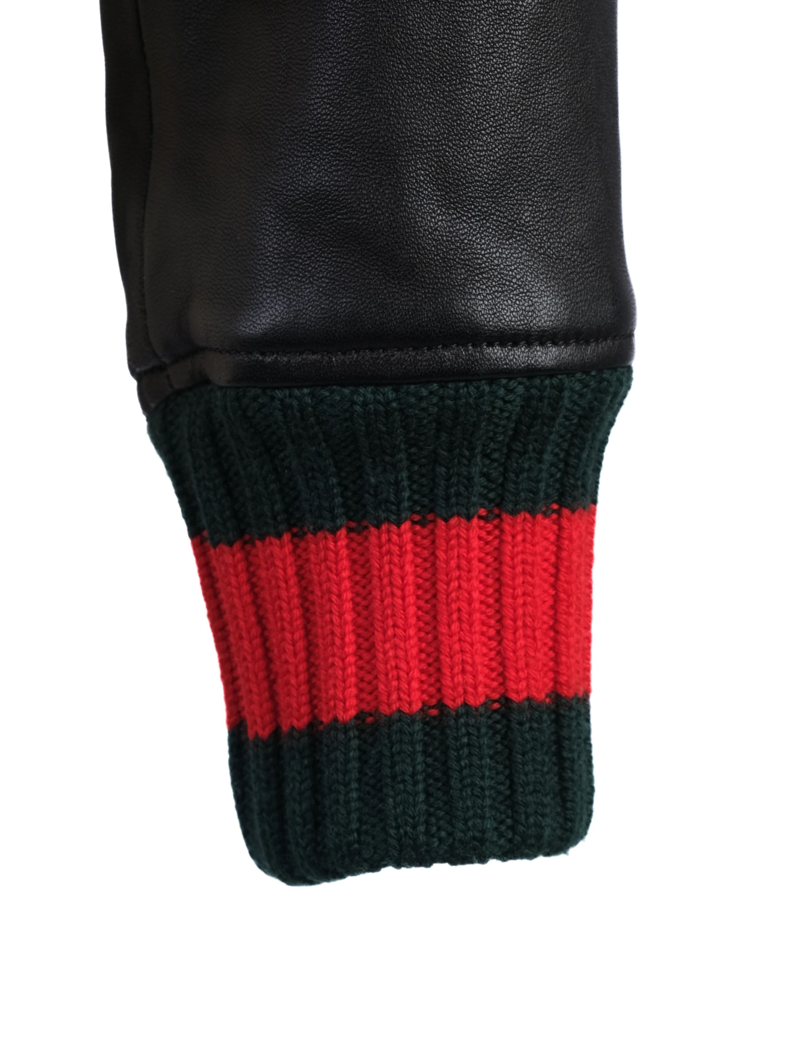 Gucci WomenÕs Black Wool Jacket XXS with Red and Green Accents