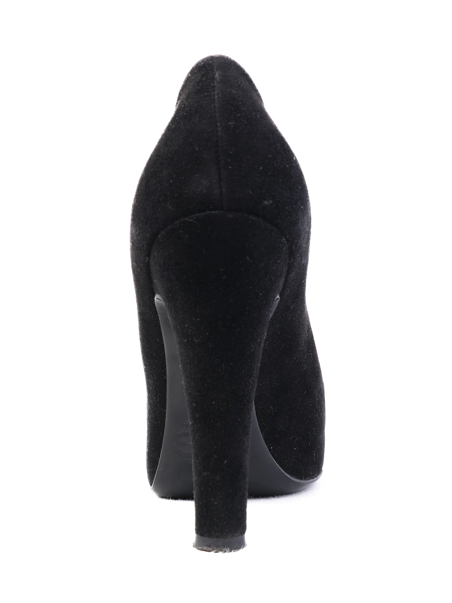 Excellent Dolce Gabbana Black Genuine Suede High Heel Pumps Size 38