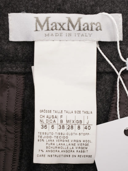 Excellent Max Mara Gray Wool Dress Pants Size M